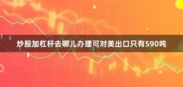 炒股加杠杆去哪儿办理可对美出口只有590吨